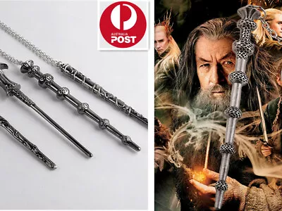 Harry Potter Magical Necklace Wand Chain Cosplay Hermione Dumbledore Voldemort • $5.95