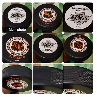 LOS ANGELES KINGS NHL LICENSED PUCK Made In 🇸🇰 VEGUM MFG. + INGLASCO VINTAGE • $20