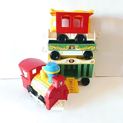 Vintage Toy Fisher Price Circus Train 991 Little People • $18