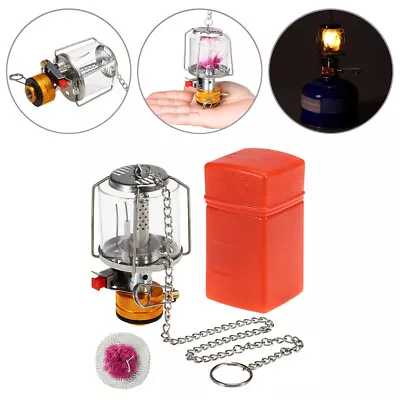 Outdoor Camping Gas Lantern Hanging Lamp Light Piezo Ignition Gas Tent Lamp New • £16.66