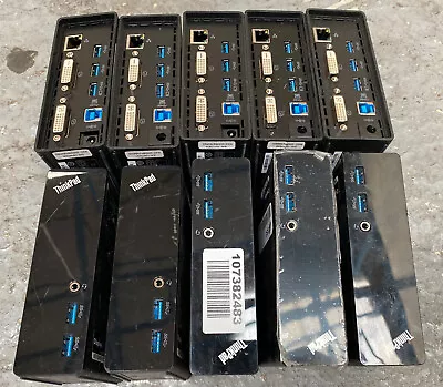 £39.95 • Buy 10 X Lenovo ThinkPad USB 3.0 Docking Station DU9019D1 Compatible To All Laptops