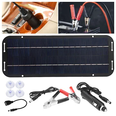 12V Solar Panel Kit IP65 Waterproof Trickle Charger Battery Powered For RVs Car • $14.25