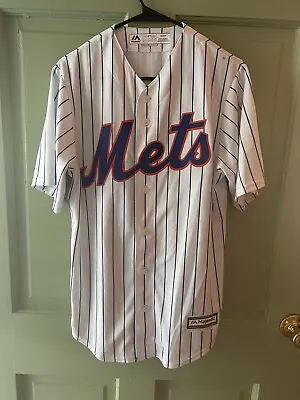 NEW YORK METS  Majestic Cool Base Stitched White Jersey Mens Sz Small Blank • $40