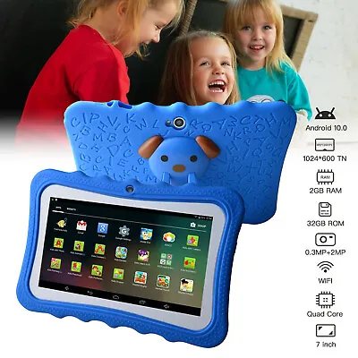 Kids Tablet 7Inch Android 7 PC 2GB RAM 32GB Storage BT WIFI Dual Camera Kid Gift • £53.99