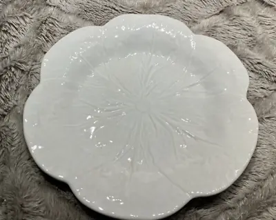 BEST DEAL! FREE SHIP! Bordallo Pinheiro White Cabbage 9.25  Luncheon Plate • $39.99