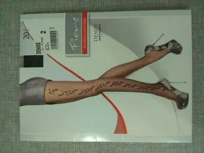 £3 • Buy Fiore Denise Tights Patterned Black 20 Den Sexy