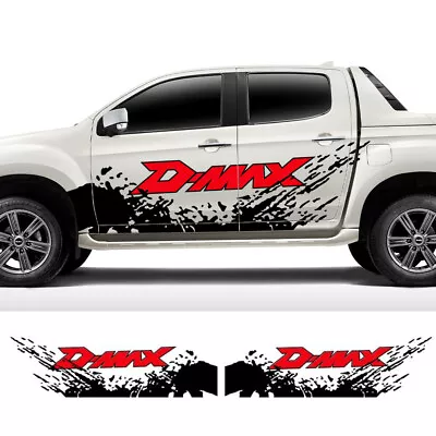 For Isuzu Dmax D-Max Pickup Door Side Car Sticker Graphics Mud Splash Mark Decal • $124.07