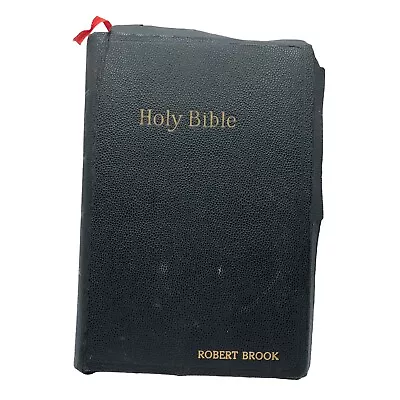 Vintage Holman Edition The Holy Bible KJV Leather Cover USA • $34.99