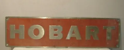 *CATEGORY?* Vintage Hobart Kitchen Range Emblem Metal Tin Advertising Sign • $43