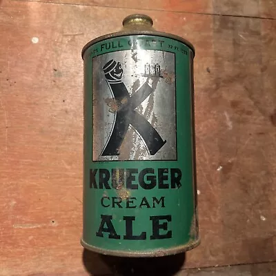 Krueger Cream Ale Quart Can Cone Top Beer Can • $250