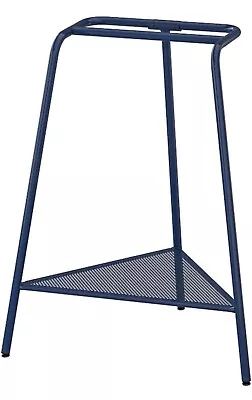 Ikea TILLSLAG Trestle Dark Blue Metal 27 1/2 X 22 1/2 X 14 1/8   NEW 004.709.96 • £28.91