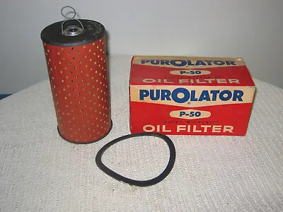 Vintage Purolator Oil Filter P-50 Military Senior Type Housing • $13.75