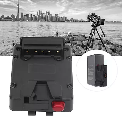 $18.88 • Buy V‑Lock Battery Mount D‑Tap Output Plate Adapter For V Mount Camera Battery Black