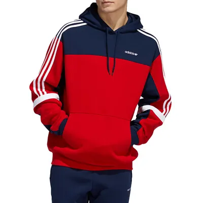 $85 • Buy Adidas Originals Men's Classics Hoodie - Red/Navy