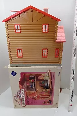 Rare Lot Maple Town Log Cabin Bear's Store With Box In Great Condition • $61.50