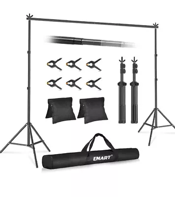 New Emart Backdrop Stand 10x7ft(WxH) Photo Studio Adjustable Background Stand • $9.99