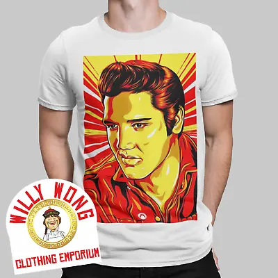 Elvis T-Shirt Sunburst 50s 60s 70s 80s 90s The King 100% Retro Gift S- 3xl Uk • £6.99