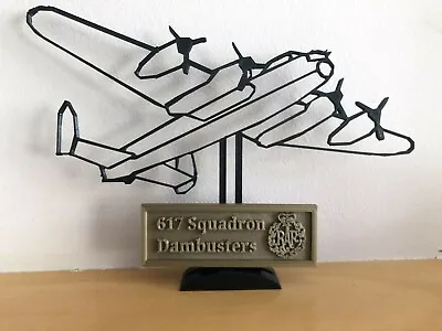 £8.99 • Buy RAF Lancaster Bomber WW2 617 Sqn Dambusters Silhouette Desktop Ornament