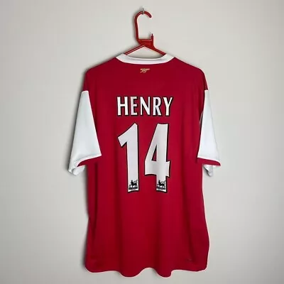 Arsenal Football Shirt 2006/07 Home HENRY #14 (XL) • £119.99