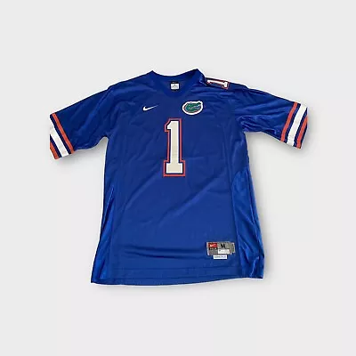 Blue Nike UF Florida Gators Sewn Football Jersey Men's Size M Medium  • $38