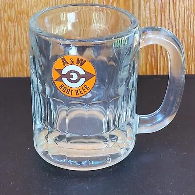 Vintage A&W Root Beer Mug Glass Bullseye Arrow Logo AW Original Authentic • $13.50