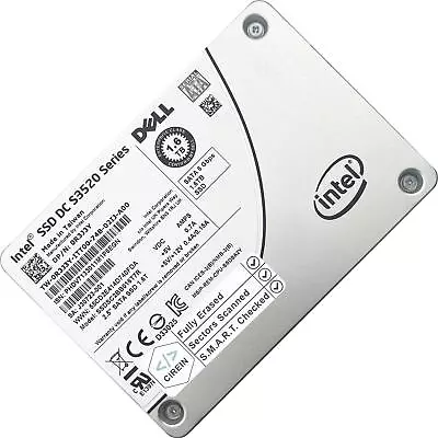 Dell R3J3Y / Intel 1.6TB SATA SSD DC S3520 SSDSC2BB016T7R 2.5-inch 6Gbps MLC SED • £83.99