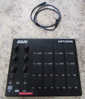 Akai Professional MPD218 MIDI Pad Controller - Tested Working • $52.97