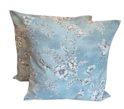 ILiv Finch Toile Delft Blue Bird Cushion Cover 10  12  14  16  17  18  20  22  • £11.50