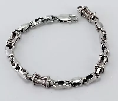 Vintage Sterling Silver 8  Anchor Link Bracelet 15.45 Grams • $39.99