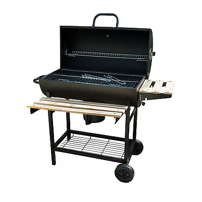 Classic Charcoal Bbq Grill Smoker Outdoor Black Patio Barbeque Foldable Portable • £92.95