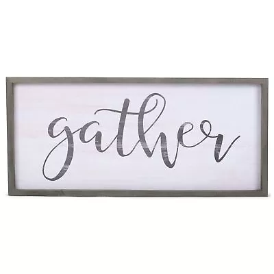 P. Graham Dunn Gather Script 33.25 X 15.25 Wood Farmhouse Frame Wall Plaque • $106.79