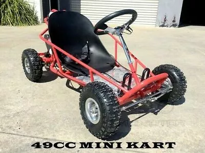 49cc Go Kart 4 Wheeler Kids 2 Stroke Buggy Quad Atv Dirt Bik Mini New Model Red • $599