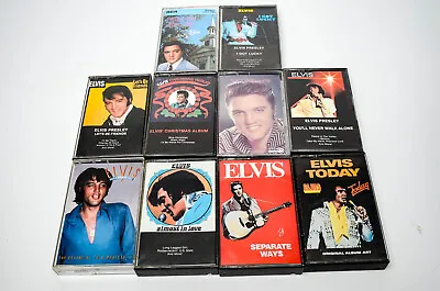 Elvis Presley Cassette Cassette Tape Lot X10 Christmas Hits 70's Masters VTG • $19.99