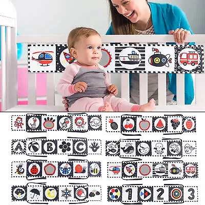 Black And White High Contrast Sensory Baby Toys Baby Soft Book Early Education • $13.79