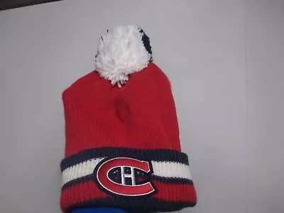 Montreal Canadiens (ccm) Mens Winter Cuff Pom Pom Hat (one Size) Nwt 3 Color • $13.99