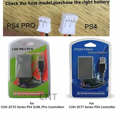 $13.29 • Buy Battery +Cable For Sony Playstation PS4 Dual Shock 4 OR PS4 SLIM Pro Controller