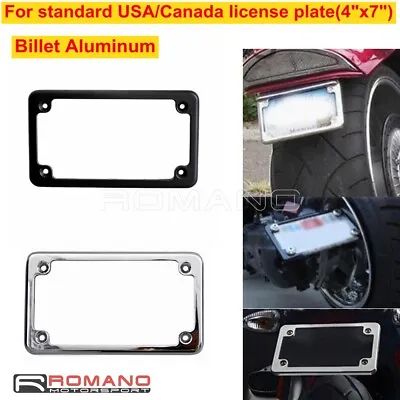 Mini Licence Plate Number Tag Frame Bracket Holder For Scooter Chopper Motorbike • $14.86