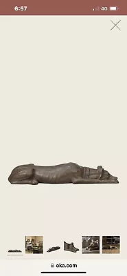 £95 • Buy OKA Sleeping Greyhound Sculpture
