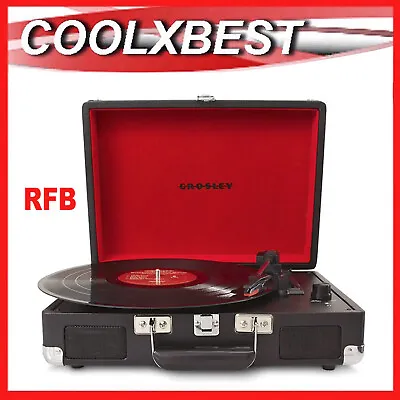 $65.78 • Buy Rfb Crosley Cruiser Deluxe Bluetooh In 3 Speed Turntable Record Player Black