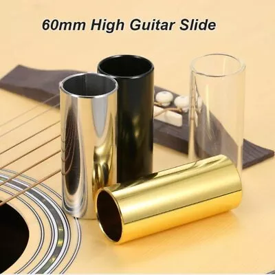 60MM Guitar Slide Bar Stainless Steel Metal/Glass Finger Slides For Ukulele!__- • $6.70