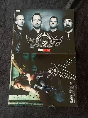 Volbeat Zakk Wylde Acdc Ac/dc Rare Vintage Turkish Magazine Gift Poster • $19.99