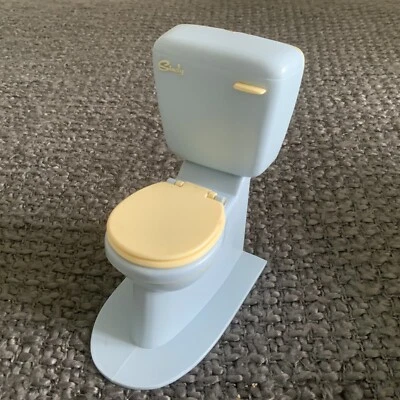 £10 • Buy Vintage 1980’s Pedigree Sindy Doll Furniture Bathroom - Blue Toilet