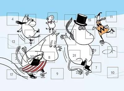 Moomin Skating Advent Calendar  A4 • $17.28