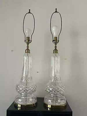 Vintage Pair Of Waterford Crystal Lamps. • $695