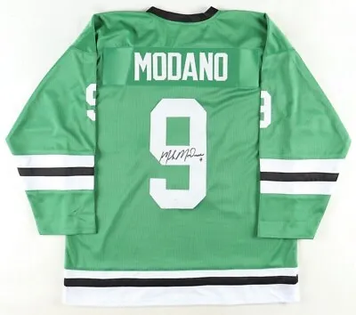 Mike Modano Signed Dallas Stars Green Jersey (JSA COA) 1999 Stanley Cup Champ • $129.95