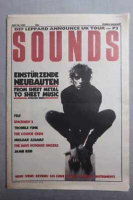 £12.50 • Buy SOUNDS 18th July 1987 ~ Einsturzende Neubauten ~ Felt ~ Nuclear Assault!