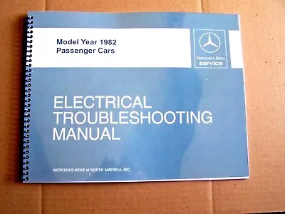 1982 Mercedes 380sl Owners Electrical Service Manual W107 Book • $89.99