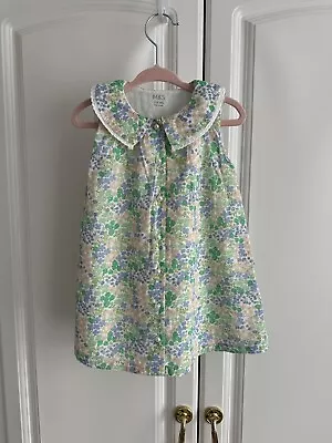 BNWT Baby Girl Sleeveless Green Floral Dress Are 12-18 Months  • £4.46