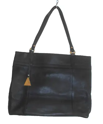 “l. Credi” Italian Designer Stunning Large Black Real Leather Shoulder Bag!!! • £34.99