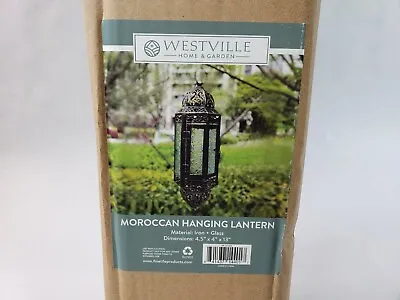 £19.77 • Buy Westville Moroccan Hanging Candle Holder 13  Lantern Chandelier Lamp Light Decor